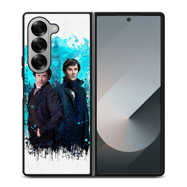 ROBERT DOWNEY JR SHERLOCK HOLMES ART Samsung Z Fold 6 Case
