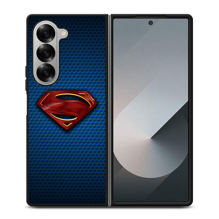 SUPERMAN ELECTRIC BLUE LOGO 2 Samsung Z Fold 6 Case