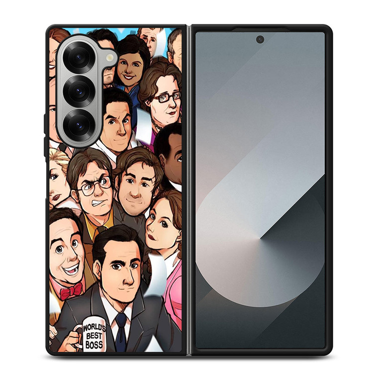 THE OFFICE SERIAL MOVIE CHARACTERS Samsung Z Fold 6 Case THE OFFICE SERIAL MOVIE CHARACTERS Samsung Z Fold 6 Case