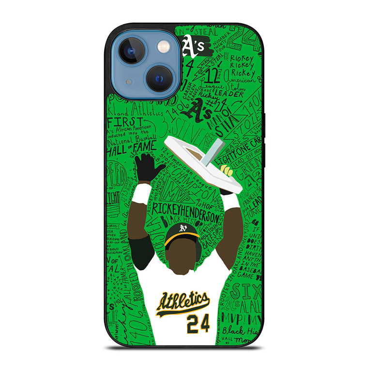 OAKLAND ATHLETICS RICKEY HENDERSON iPhone 13 Case