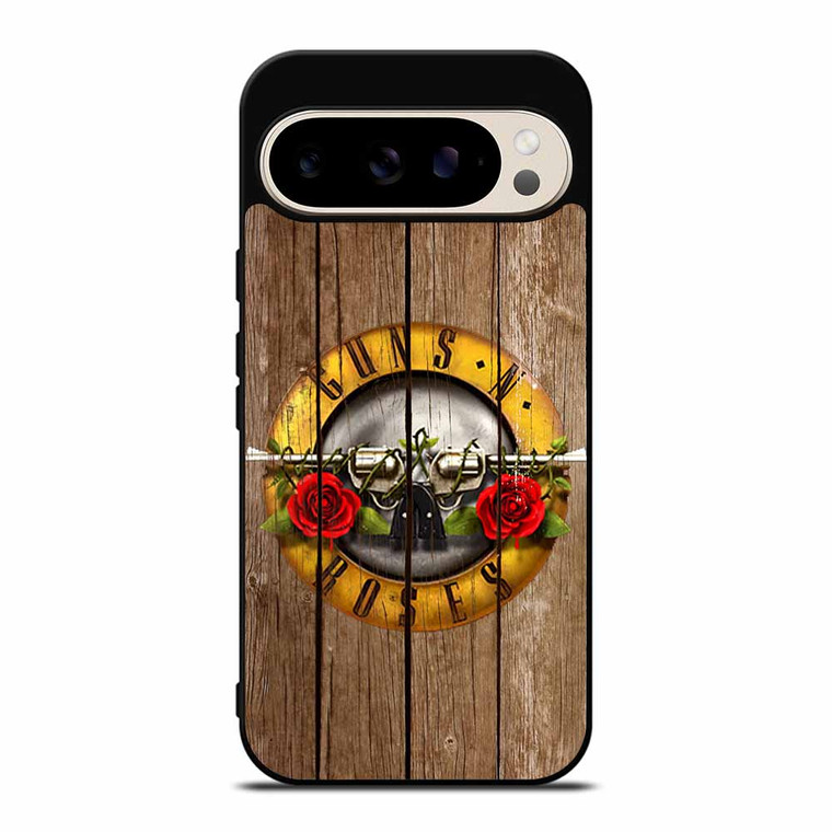 GUN AND ROSES LOGO WOODEN Google Pixel 9 Pro Case