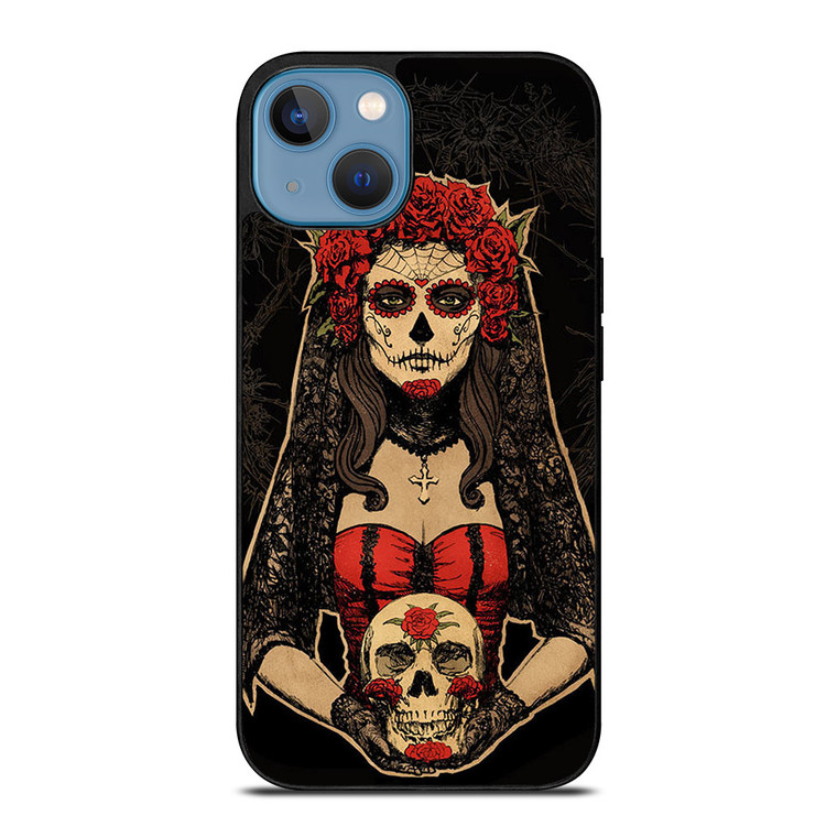 SUGAR SKULL GIRL 2 iPhone 13 Case