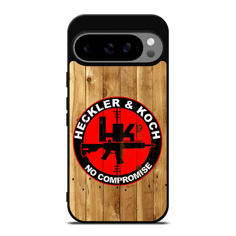 HECKLER AND KOCH LOGO WOODEN Google Pixel 9 Pro XL Case HECKLER AND KOCH LOGO WOODEN Google Pixel 9 Pro XL Case