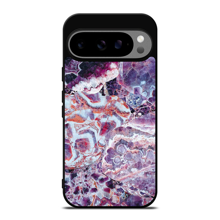 PURPLE CRYSTAL MARBLE PATTERN 2 Google Pixel 9 Pro XL Case
