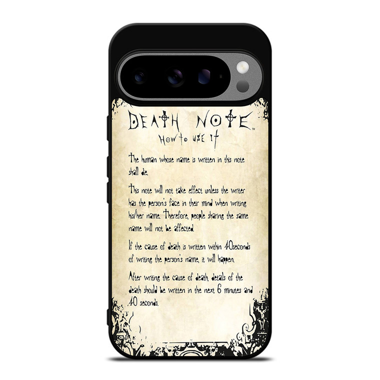RULES OF THE DEATH NOTE 2 Google Pixel 9 Pro XL Case