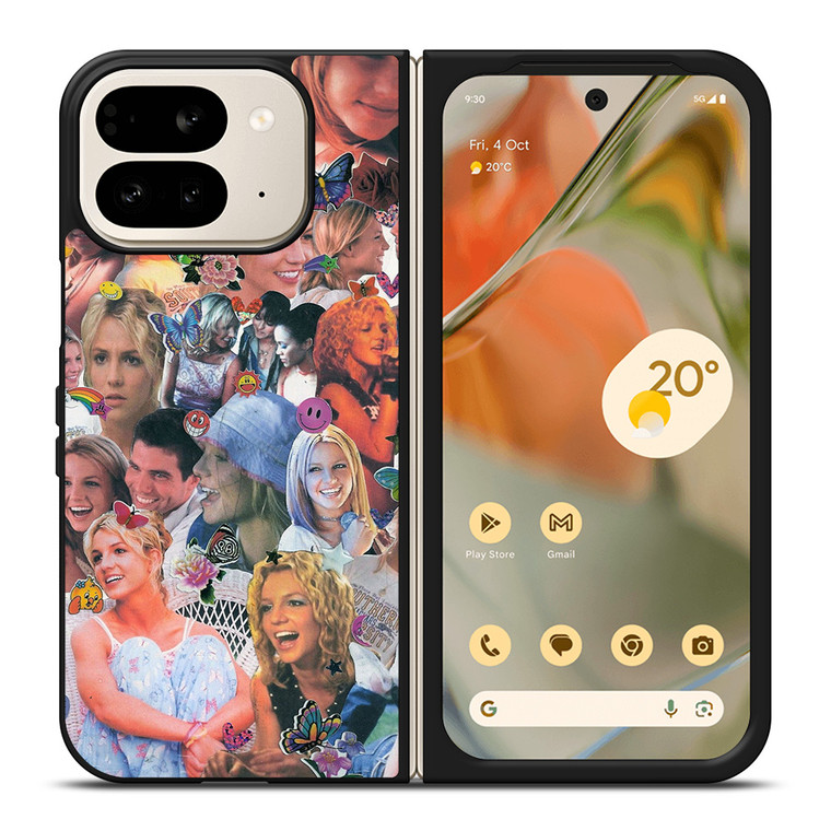 BRITNEY SPEARS COLLAGE Google Pixel 9 Pro Fold Case