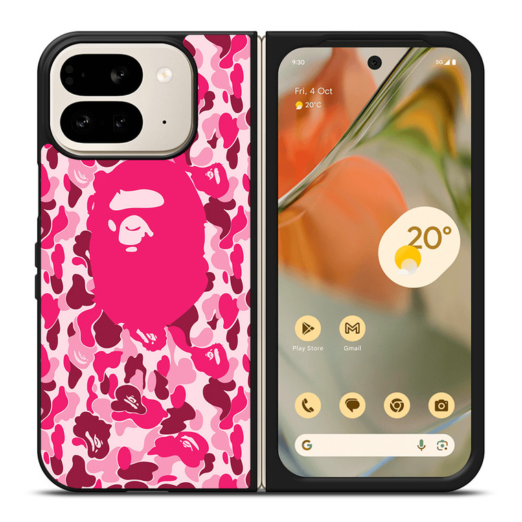 CAMO BAPE LOGO 4 Google Pixel 9 Pro Fold Case