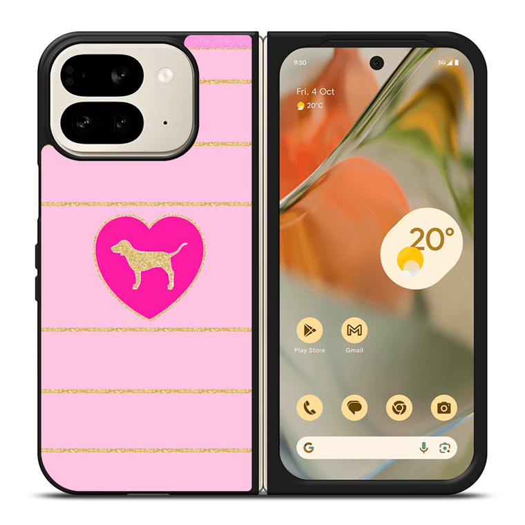 DOG PINK VICTORIA'S SECRET 2 Google Pixel 9 Pro Fold Case