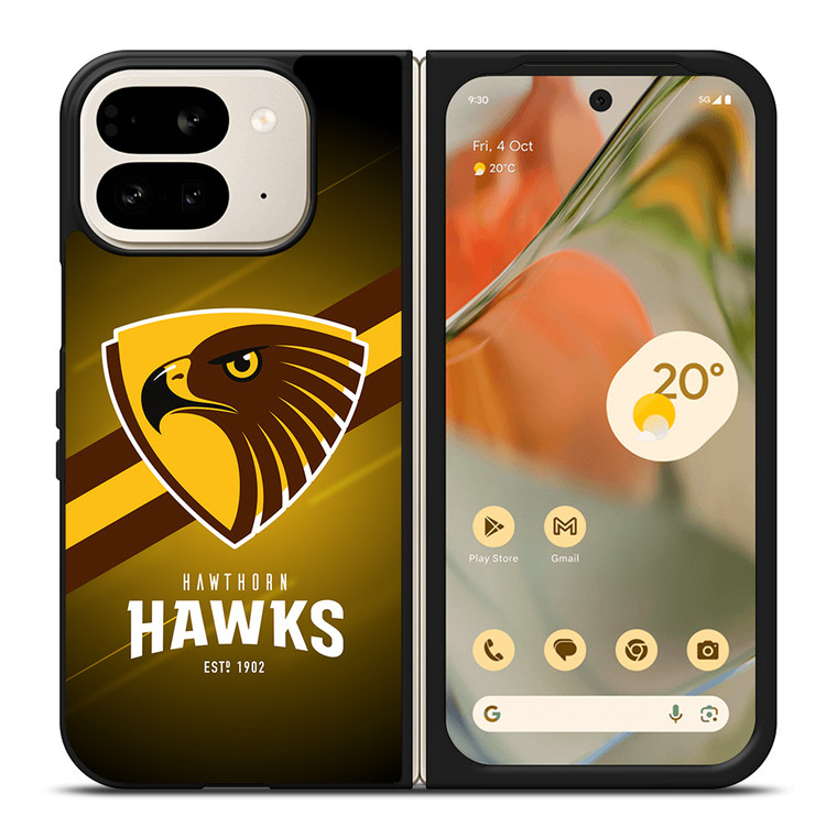 HAWTHORN HAWKS 1902 AFL Google Pixel 9 Pro Fold Case HAWTHORN HAWKS 1902 AFL Google Pixel 9 Pro Fold Case
