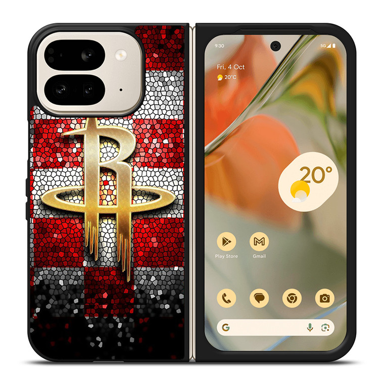 HOUSTON ROCKETS LOGO 3 Google Pixel 9 Pro Fold Case HOUSTON ROCKETS LOGO 3 Google Pixel 9 Pro Fold Case