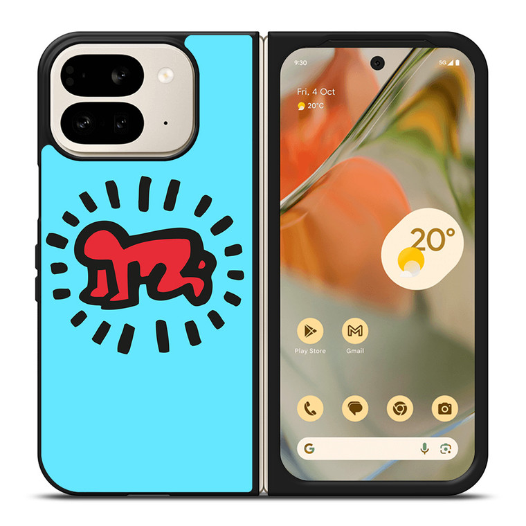 KEITH HARING 2 Google Pixel 9 Pro Fold Case KEITH HARING 2 Google Pixel 9 Pro Fold Case