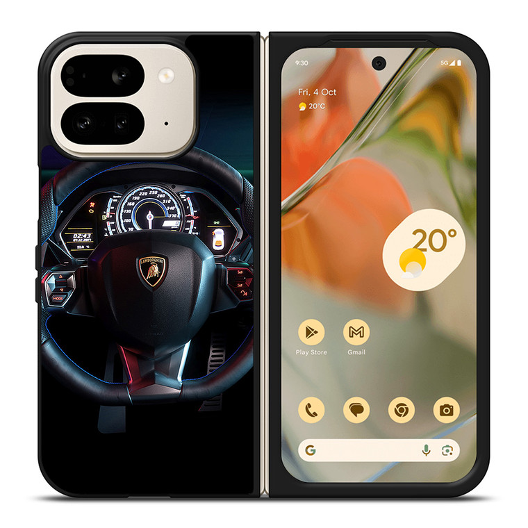 LAMBORGHINI STEERING WHEEL 3 Google Pixel 9 Pro Fold Case LAMBORGHINI STEERING WHEEL 3 Google Pixel 9 Pro Fold Case