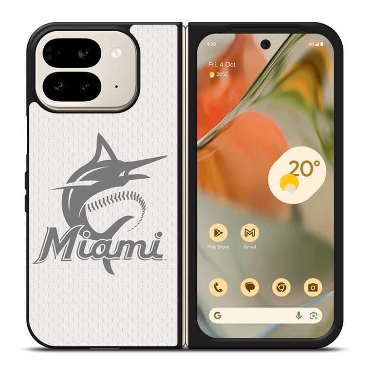 MIAMI MARLINS MLB LOGO 2 Google Pixel 9 Pro Fold Case