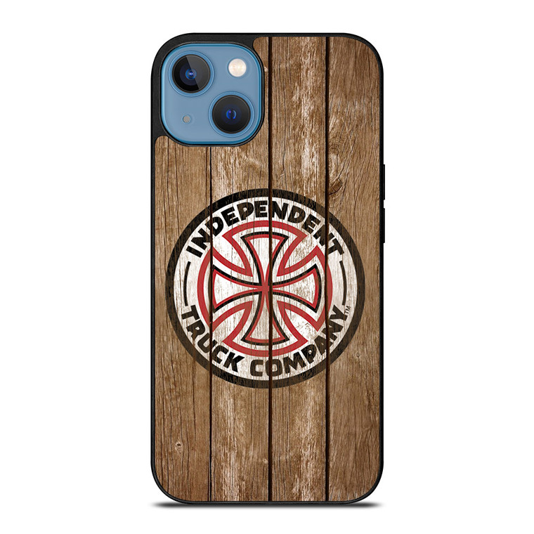 INDEPENDENT TRUCK LOGO WOODEN iPhone 13 Case
