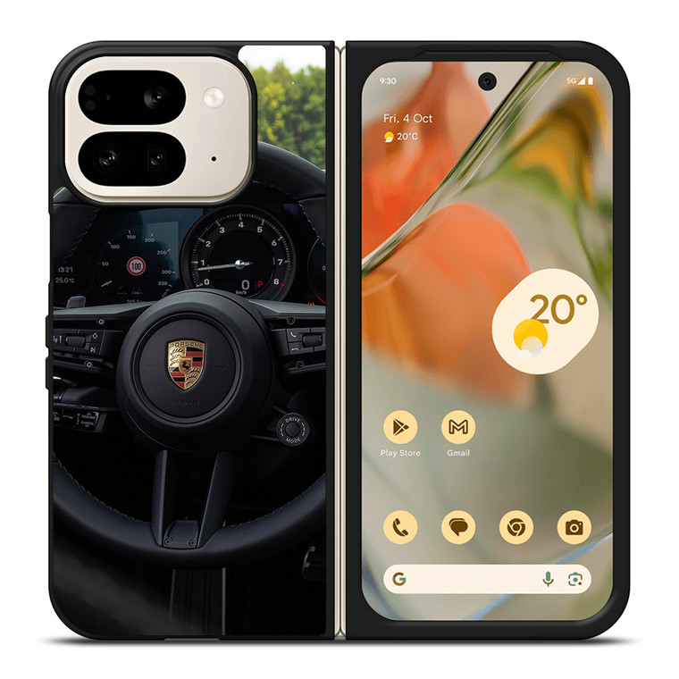 PORSCHE STEERING WHEEL 3 Google Pixel 9 Pro Fold Case PORSCHE STEERING WHEEL 3 Google Pixel 9 Pro Fold Case