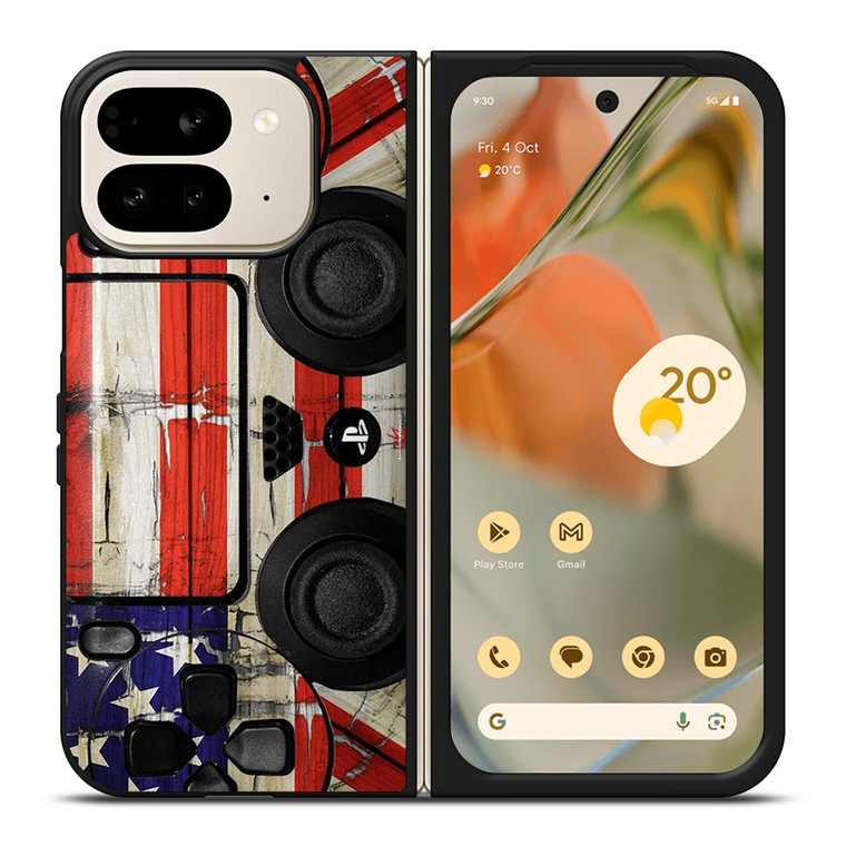 PS4 CONTROLLER AMERICAN Google Pixel 9 Pro Fold Case