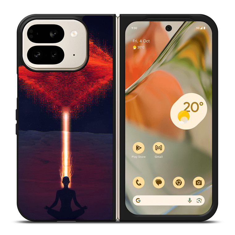 RED SPACE ALIEN Google Pixel 9 Pro Fold Case