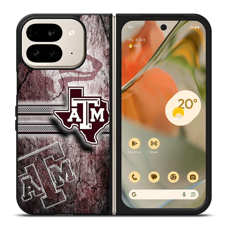 TEXAS A&M AGGIE LOGO Google Pixel 9 Pro Fold Case