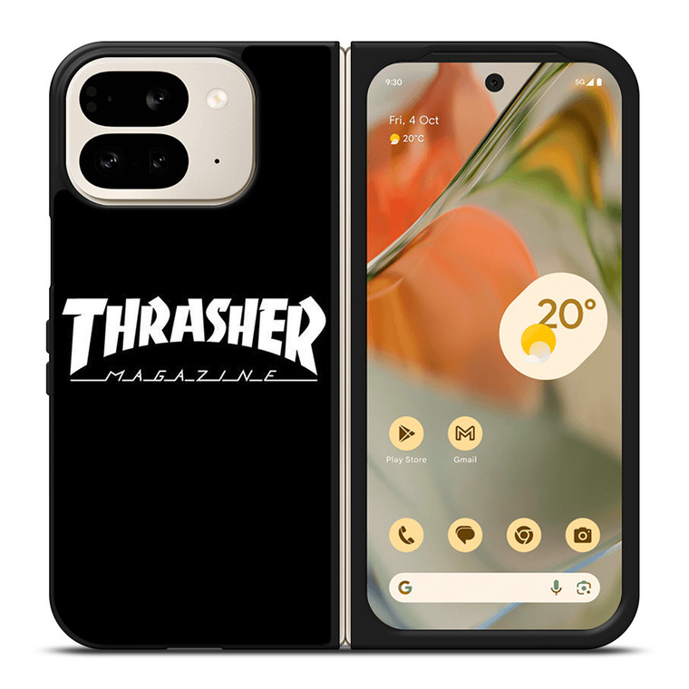 THRASHER MAGAZINE BLACK Google Pixel 9 Pro Fold Case