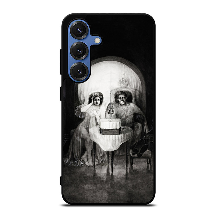 DATE SKULLS ILLUSION BLACK Samsung Galaxy S25 Case