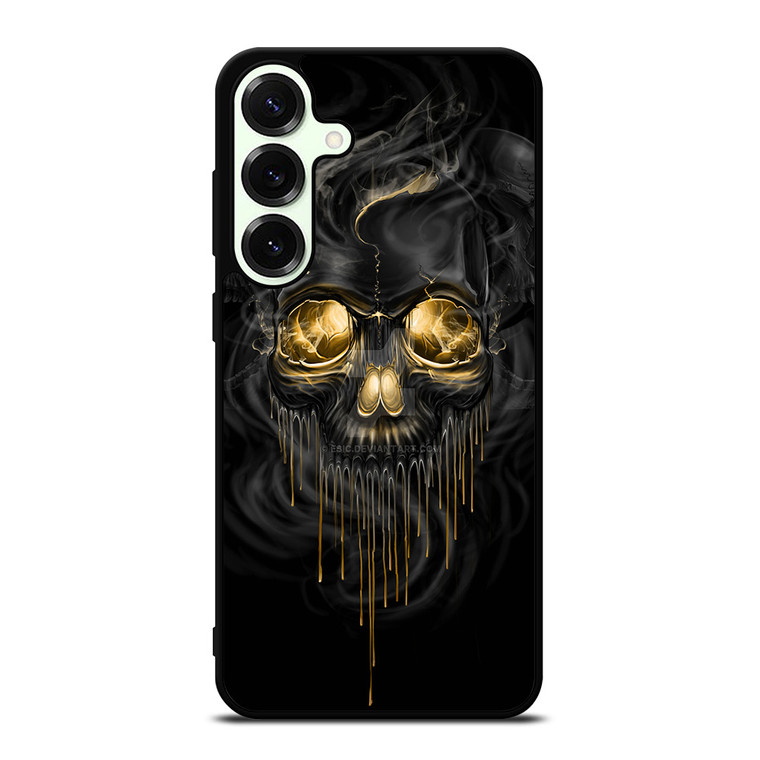 SKULL MELT ANGRY BLACK Samsung Galaxy S25 Plus Case