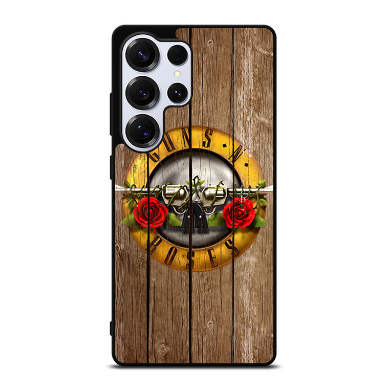 GUN AND ROSES LOGO WOODEN Samsung Galaxy S25 Ultra Case