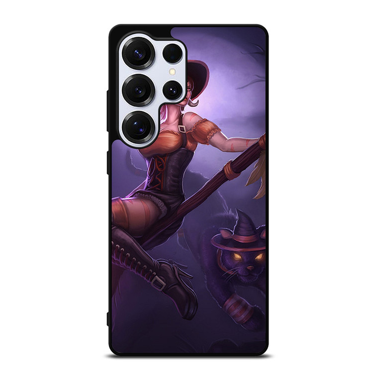 WITCH AND HALLOWEEN MOON Samsung Galaxy S25 Ultra Case