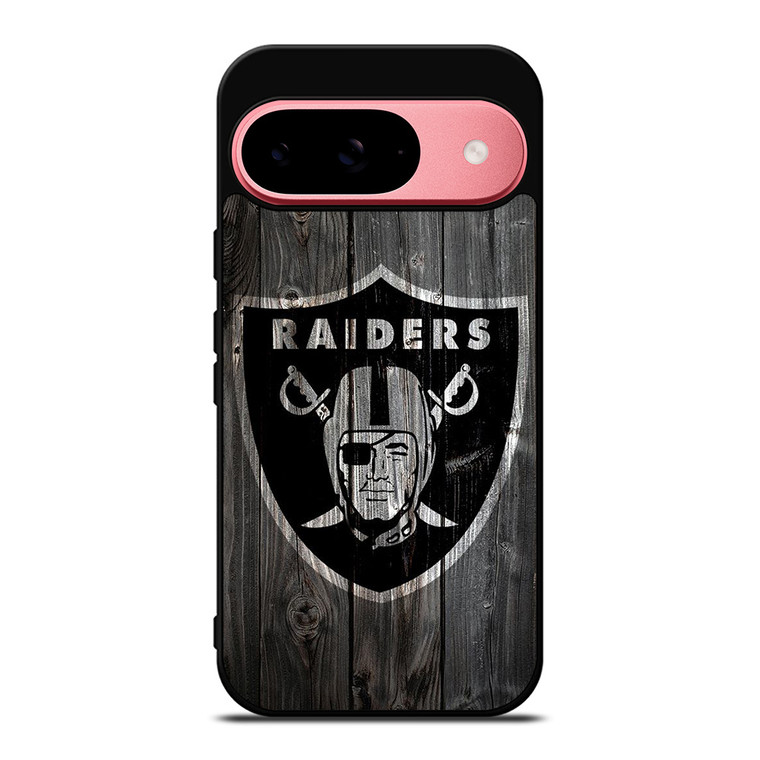 OAKLAND RAIDERS LOGO WOODEN Google Pixel 9 Case
