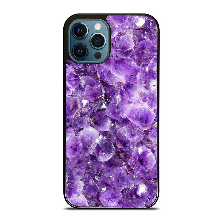 PURPLE CRYSTAL MARBLE PATTERN iPhone 12 Pro Max Case