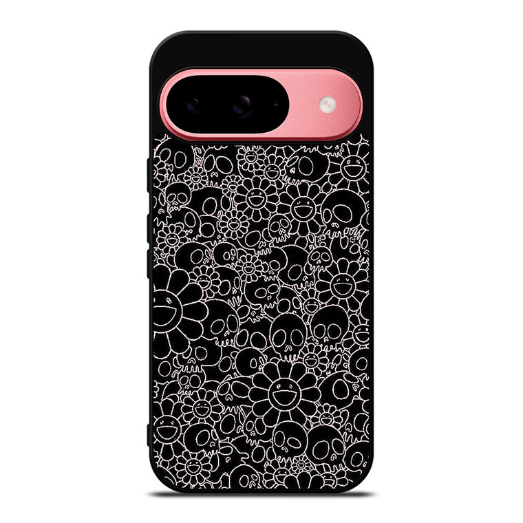 TAKASHI MURAKAMI BLACK SKULL Google Pixel 9 Case