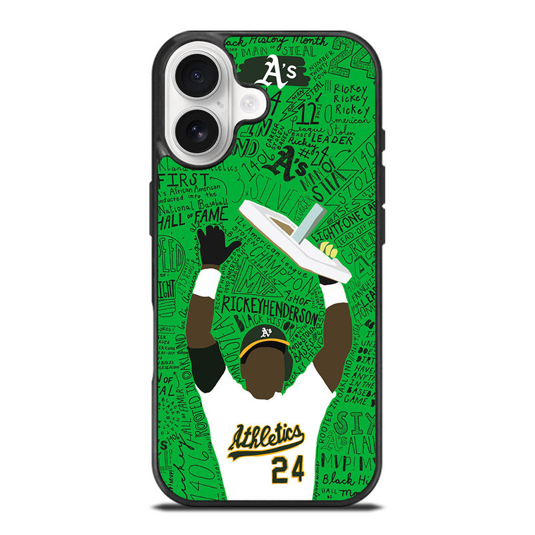 OAKLAND ATHLETICS RICKEY HENDERSON iPhone 17 Case