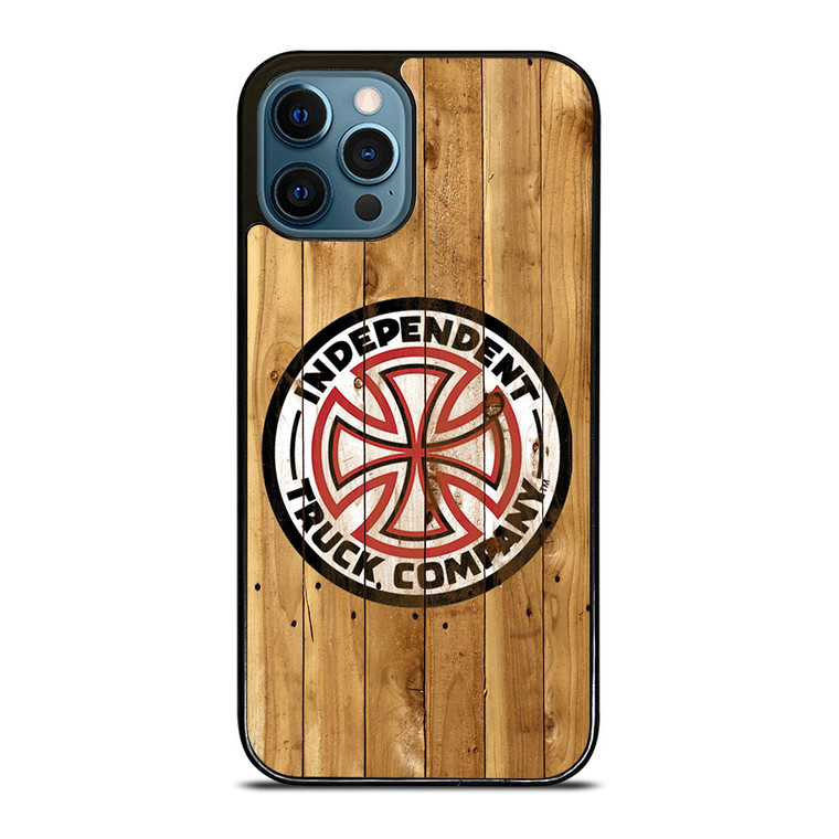INDEPENDENT TRUCK LOGO WOODEN 2 iPhone 12 Pro Max Case