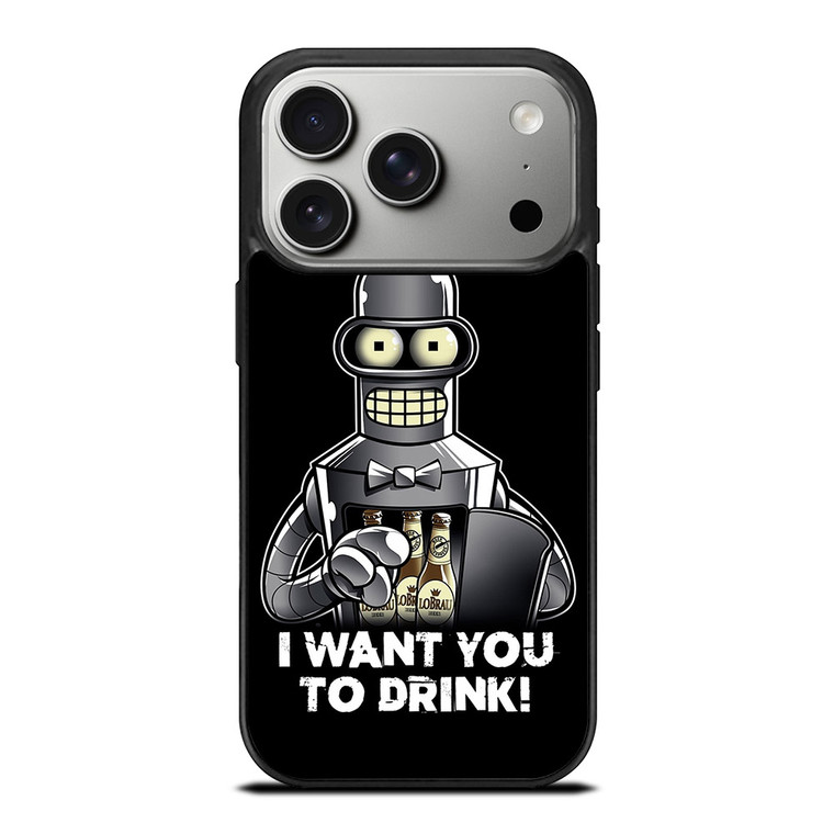 BENDER IN FUTURAMA iPhone 17 Pro Case