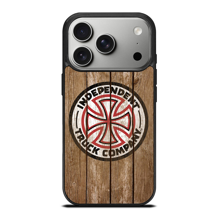 INDEPENDENT TRUCK LOGO WOODEN iPhone 17 Pro Case