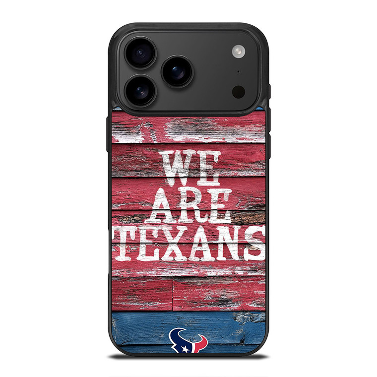 HOUSTON TEXANS WOODEN iPhone 17 Pro Max Case