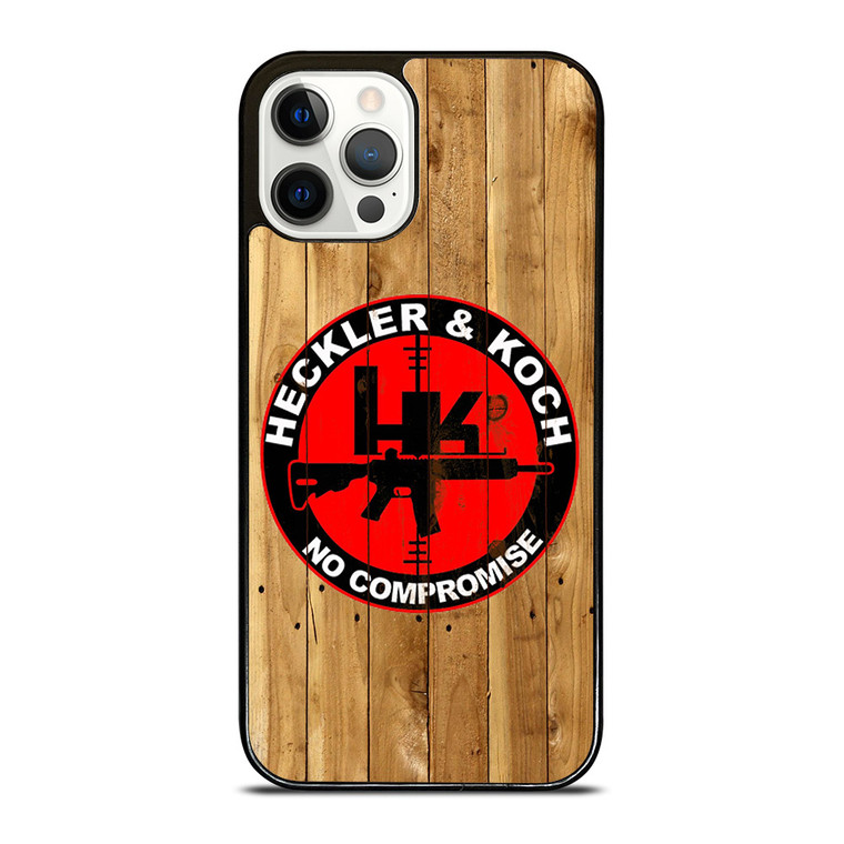 HECKLER AND KOCH LOGO WOODEN iPhone 12 Pro Case