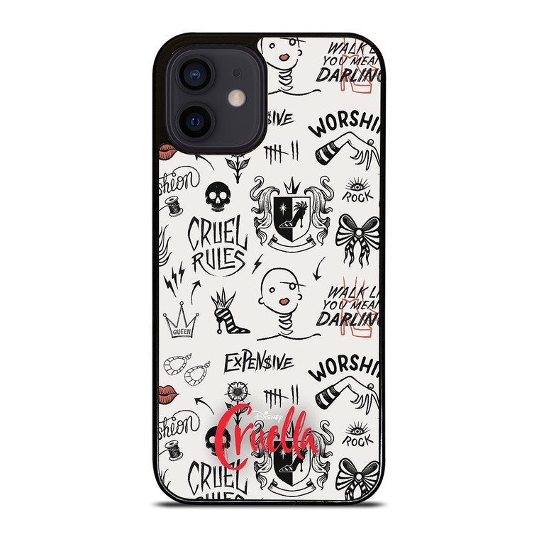 CRUELLA DISNEY PATTERN iPhone 12 Mini Case