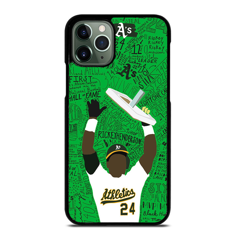 OAKLAND ATHLETICS RICKEY HENDERSON iPhone 11 Pro Max Case