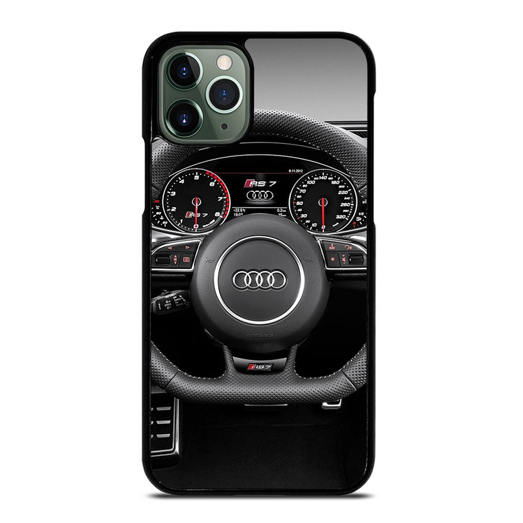 AUDI LOGO STREERING WHEEL iPhone 11 Pro Max Case