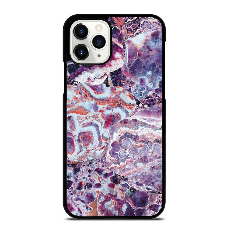 PURPLE CRYSTAL MARBLE PATTERN 2 iPhone 11 Pro Case