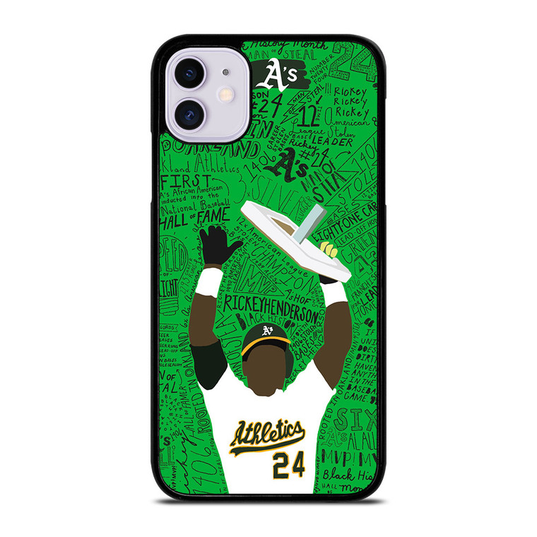 OAKLAND ATHLETICS RICKEY HENDERSON iPhone 11 Case