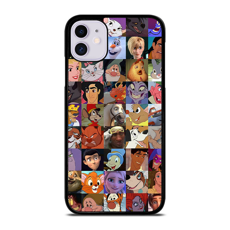 ALL DISNEY CHARACTERS COLLAGE iPhone 11 Case