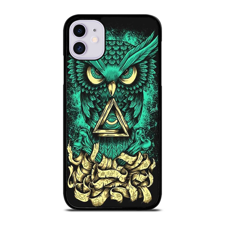 OWL SUGAR SKULL TATTOO iPhone 11 Case
