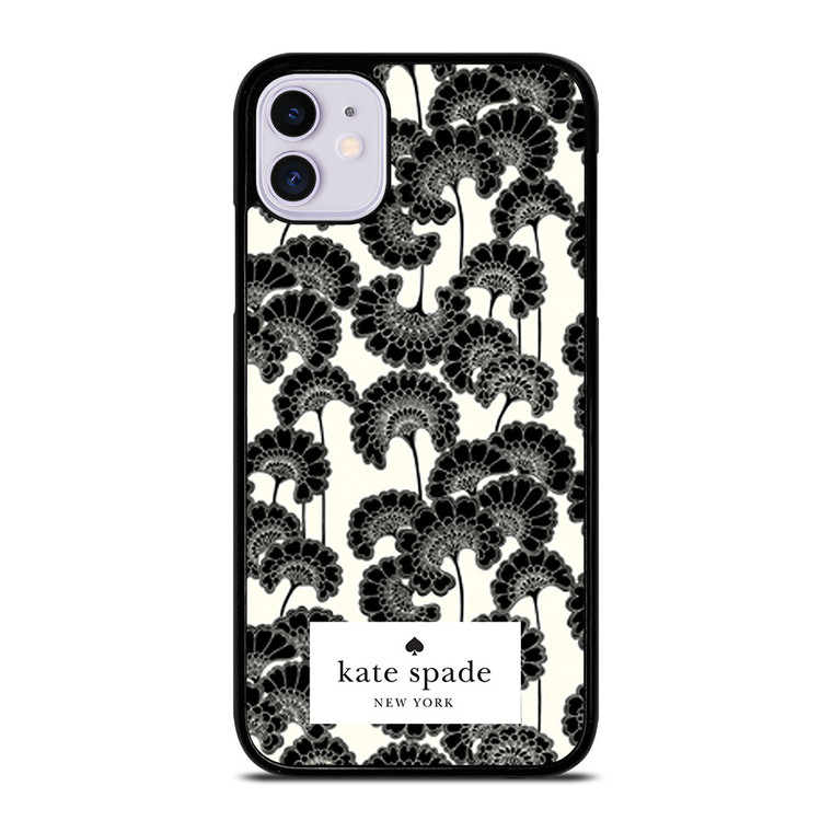JAPANESE BLACK FLORAL KADE SPADE iPhone 11 Case