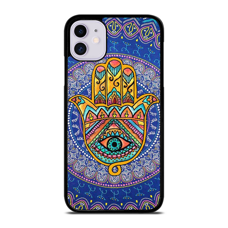 HAMSA EVIL EYE HAND iPhone 11 Case