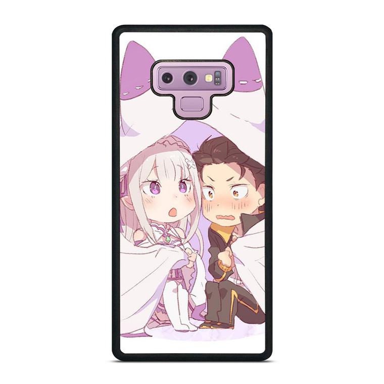 SUBARU AND EMILIA CHIBI Samsung Galaxy Note 9 Case