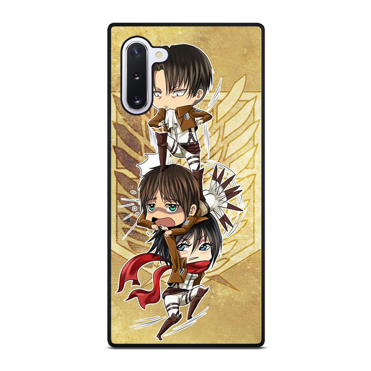 CHIBI ATTACK ON TITAN Samsung Galaxy Note 10 Case CHIBI ATTACK ON TITAN Samsung Galaxy Note 10 Case
