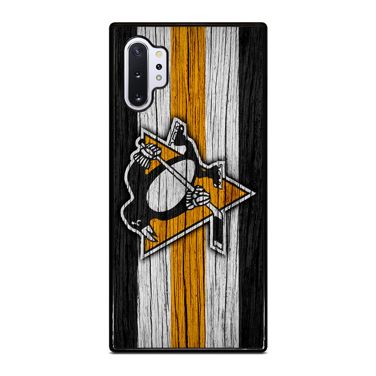 PITTSBURGH PENGUINS LOGO WOODEN Samsung Galaxy Note 10 Plus Case