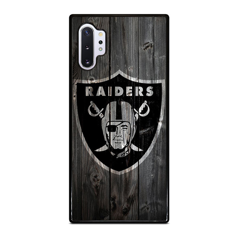 OAKLAND RAIDERS LOGO WOODEN Samsung Galaxy Note 10 Plus Case