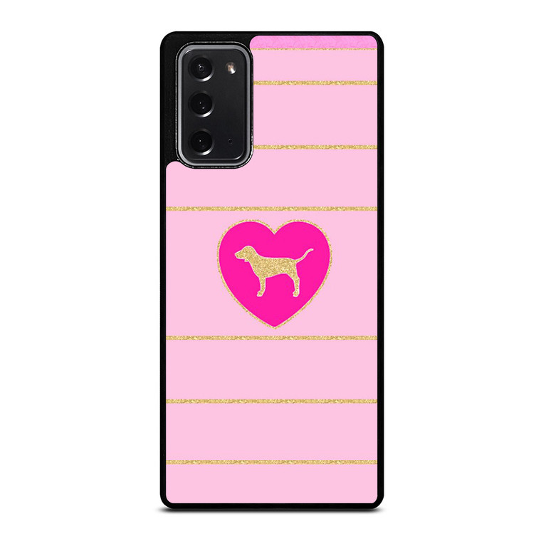 DOG PINK VICTORIA'S SECRET 2 Samsung Galaxy Note 20 Case